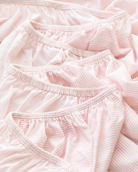 Carlo King Size %100 Pamuk Baskılı Ranforce Lastikli Çarşaf Takımı - Nar Çiçeği - 3