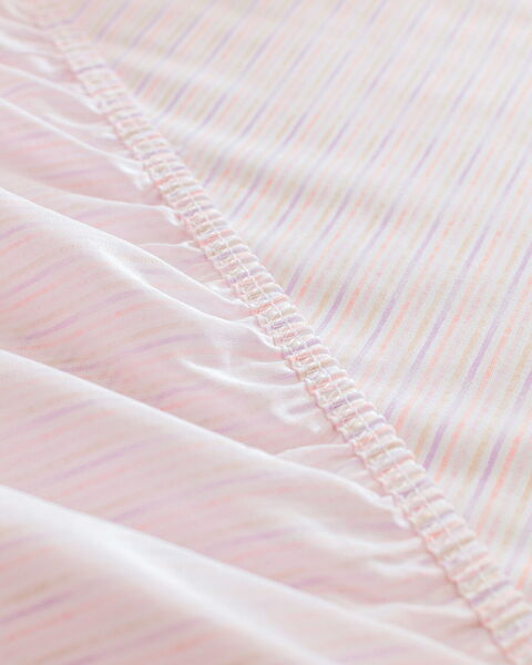 Carlo King Size %100 Pamuk Baskılı Ranforce Lastikli Çarşaf Takımı - Nar Çiçeği - 5