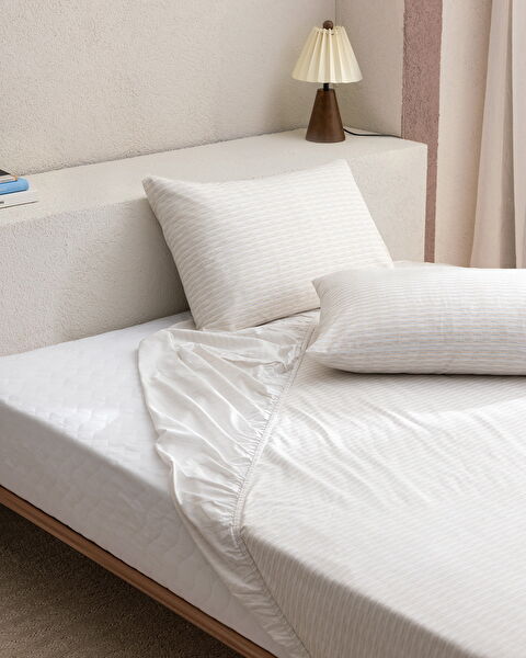 Ensemble De Draps Respirants En Coton Pour Lit Double Et Queen Sans