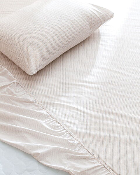 Carlo Single 100% Cotton Printed Ranforce Fitted Sheet Set - Anthracite - 2