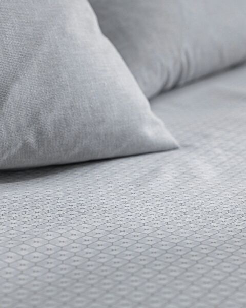 Delrico Single Cotton Sheet Set - Gray - 5