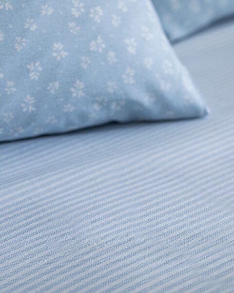 Ensemble de draps simples en coton Marlie - Bleu - 5