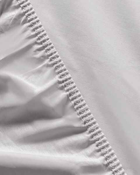 Ensemble de draps-housses Ranforce 100 % coton simple Manon - Gris - 2