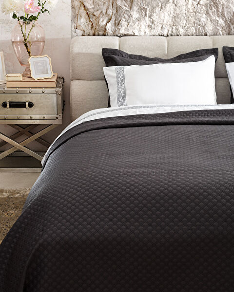 Somme Çift Kişilik 7 Parça Çeyiz Seti - Antrasit - 2