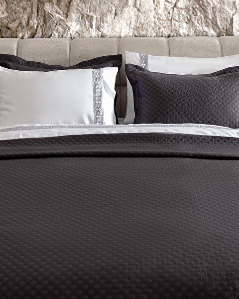 Somme Çift Kişilik 7 Parça Çeyiz Seti - Antrasit - 3