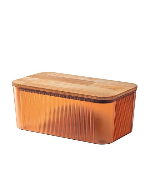 Eolya Wooden Bread Box with Lid - 5