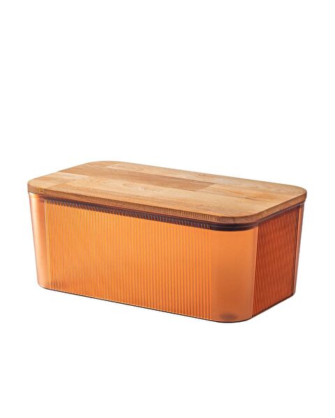 Eolya Wooden Bread Box with Lid - 4