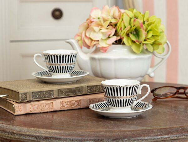 Schickes Kaffeetassen-Set für 2 Personen – 100 ml - 0