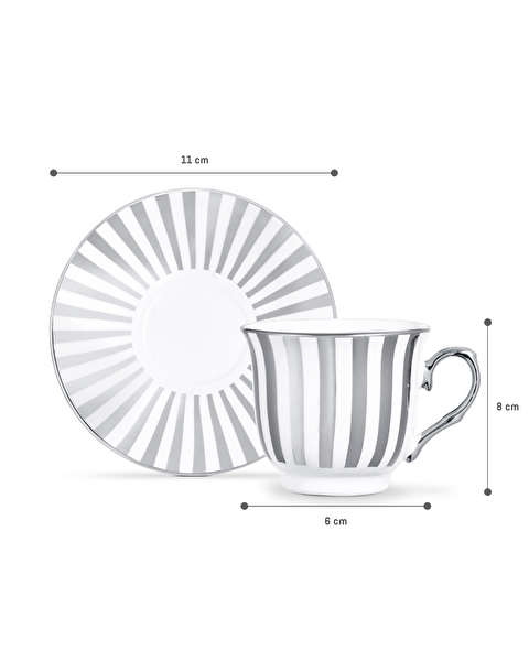 طقم بلانش مكون من 2 فنجان قهوة - 2