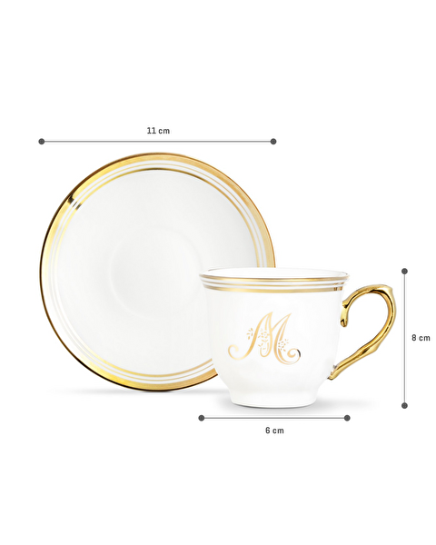 Lena 4'lü Kahve Fincan Takımı - Renkli - 90 ml - 2