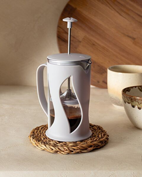 Berthe French Press - Zacht Grijs - 500 ml - 0