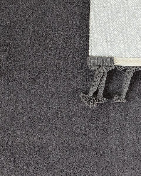 Carol Fringed Carpet - Anthracite - 80x150 cm - 1