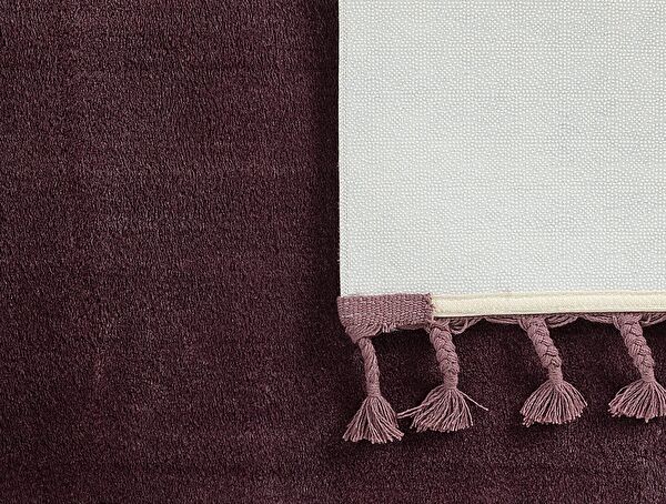 Carol Fringed Carpet - Dark Plum - 80x150 cm - 1