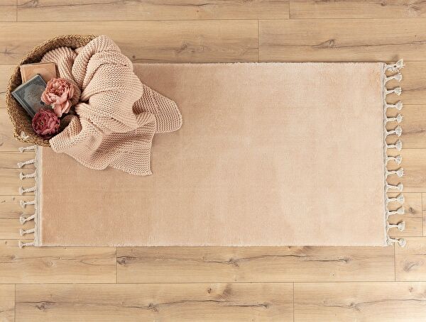Carol Fringed Carpet - Mink - 80x150 cm - 0