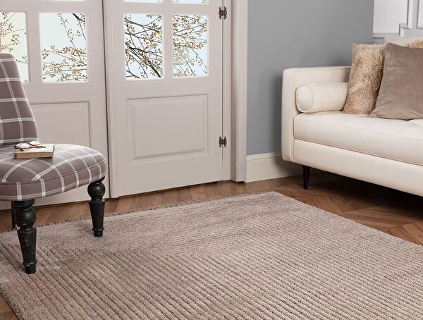 Diane Fringed Carpet - Mink - 200x290 cm - 2