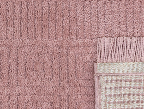 Laura Fringed Carpet - Pink - 120x170 cm - 1