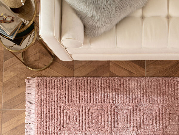 Laura Fringed Carpet - Pink - 120x170 cm - 3