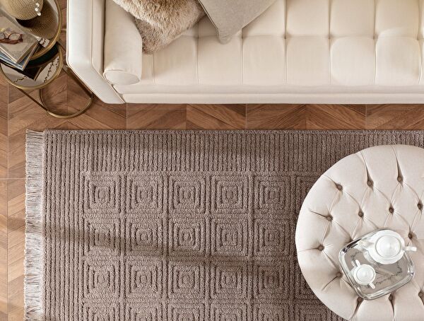 Laura Fringed Carpet - Mink - 160x230 cm - 2