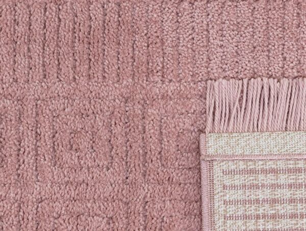 Laura Fringed Carpet - Pink - 200x290 cm - 1