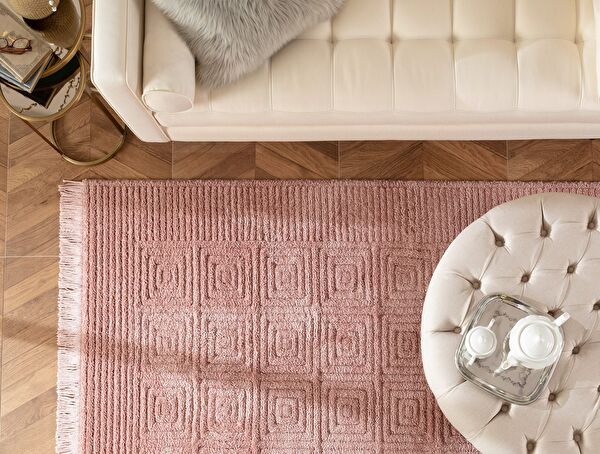 Laura Fringed Carpet - Pink - 200x290 cm - 2