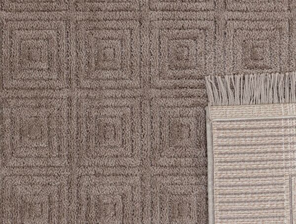 Laura Fringed Carpet - Mink - 200x290 cm - 1