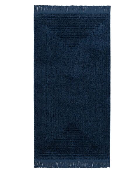 Diane Fringed Carpet - Navy Blue - 80x300 cm - 0
