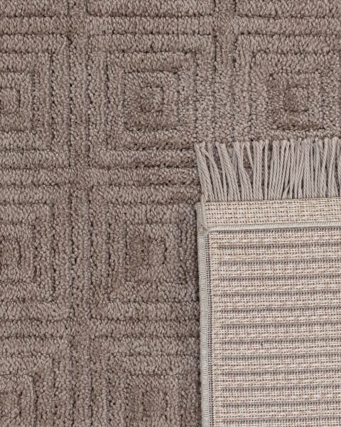 Laura Fringed Carpet - Mink - 80x300 cm - 1