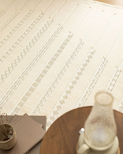 Treillis-Teppich – Knochen – 160 x 230 cm - 2