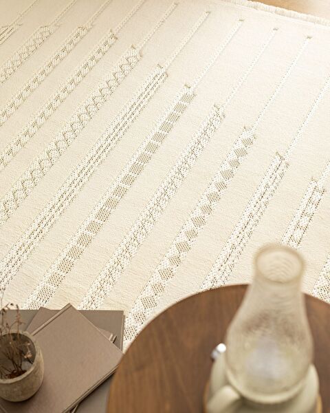 Treillis-Teppich – Knochen – 160 x 230 cm - 2