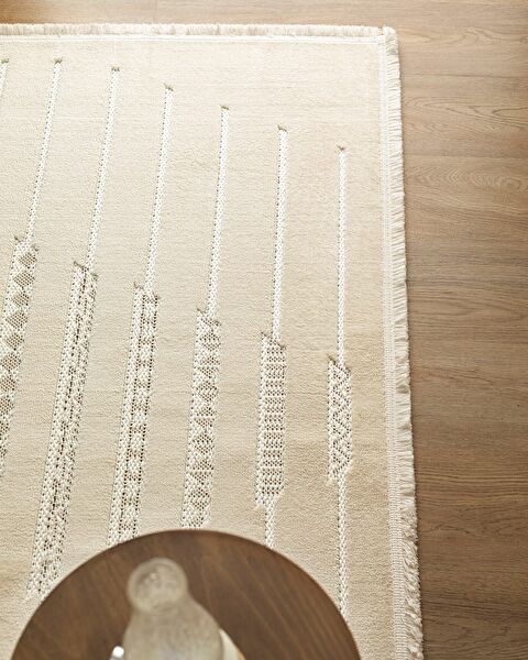 Treillis-Teppich – Knochen – 160 x 230 cm - 1