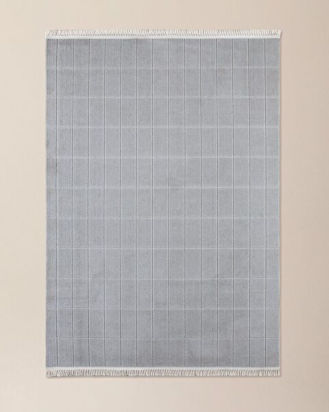 Gehaakt Tapijt - Grijs - 155x225 cm - 0