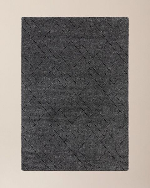 Arlette Halı - Antrasit - 80x150 cm - 0