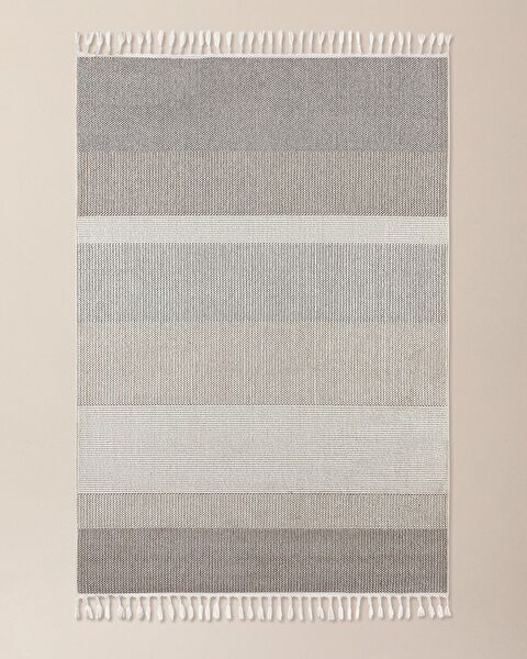 Andray Fringed Carpet - Gray - 155x225 cm - 5