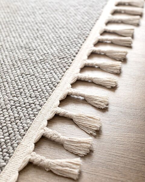 Andray Fringed Carpet - Gray - 155x225 cm - 4