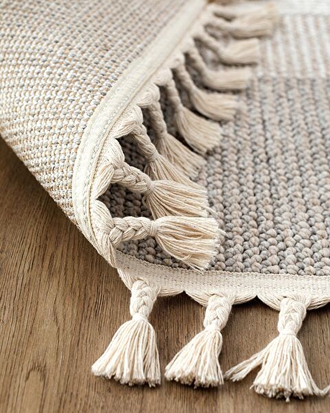 Andray Fringed Carpet - Gray - 155x225 cm - 3