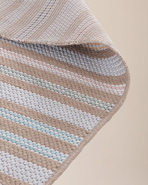 Laila Carpet- Beige/Blue- 155x220 cm - 2