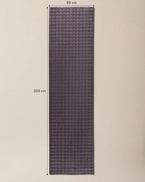 Vivre Bubble Halı - Koyu Mürdüm - 80x300 cm - 3