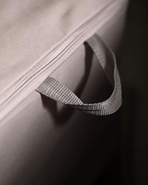 Flower Pattern Printed Saddlebag - Gray - 64x41x35 cm - 3