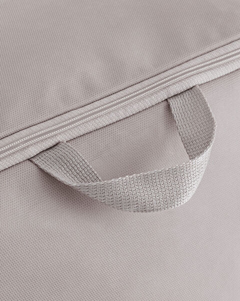 Flower Pattern Printed Saddlebag - Gray - 64x41x35 cm - 6