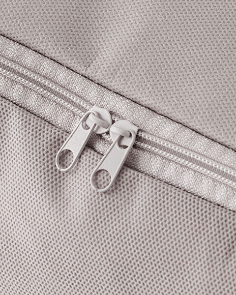 Flower Pattern Printed Saddlebag - Gray - 64x41x35 cm - 7