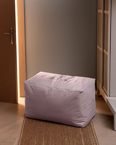 Flower Pattern Printed Bag - Powder - 74x46x46 cm - 0