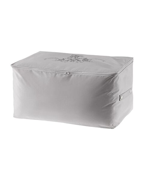 Flower Pattern Printed Saddlebag - Gray - 74x46x46 cm - 0