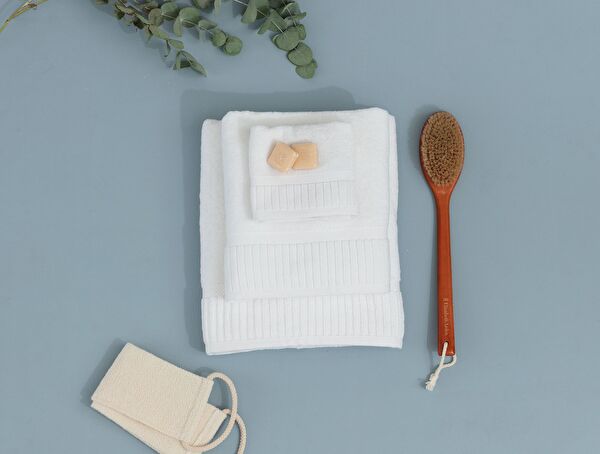 Piano Dobby Face Towel - Hotel Collection - 2