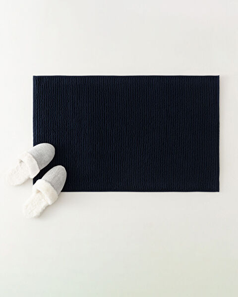 Serviette de Pied Charles - Bleu Marine - 50x80 cm - 0