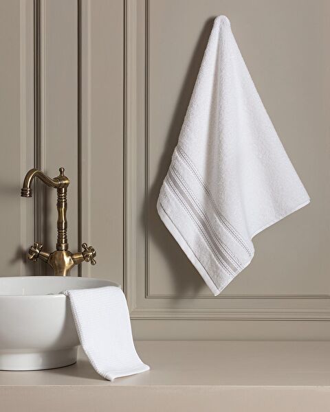 Joetta Face Towel - White - 50x80 cm - 2