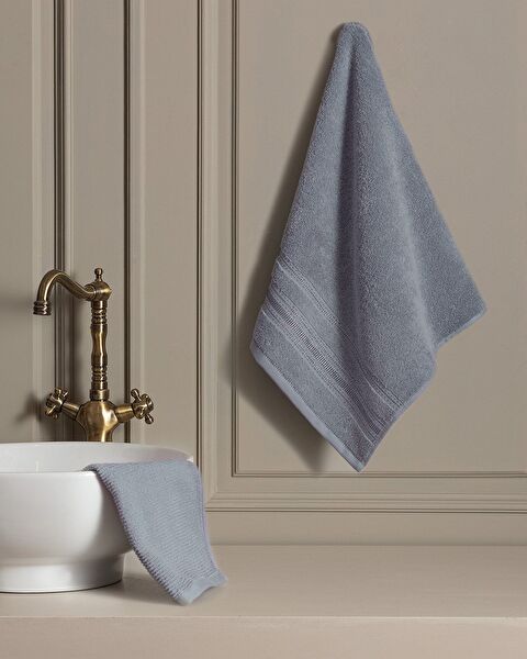 Joetta Face Towel - Navy Blue - 50x80 cm - 0