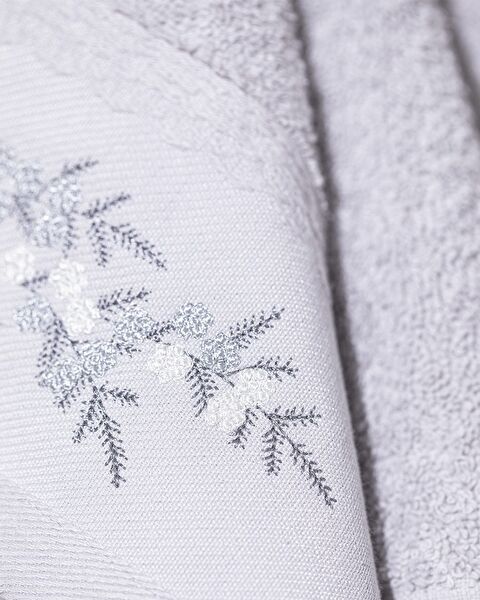 Pansy Embroidered Face Towel - 1