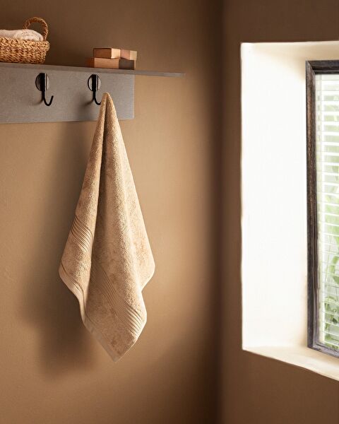Clarette Face Towel - Tan - 50x80 cm - 0