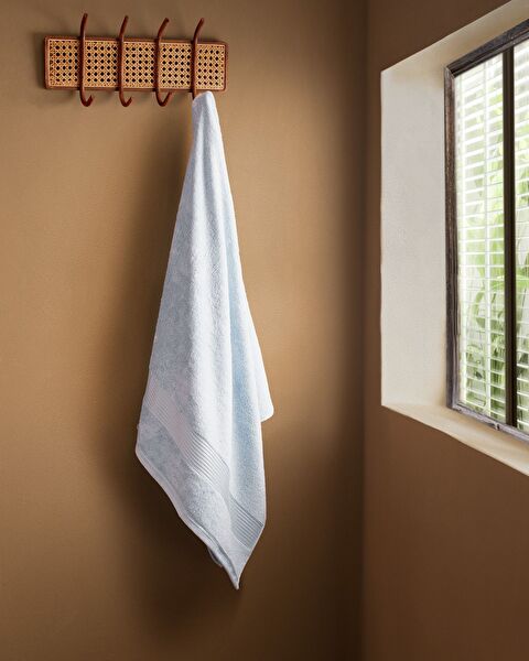 Serviette de Bain Clarette - Bleu Doux - 90x150 cm - 0