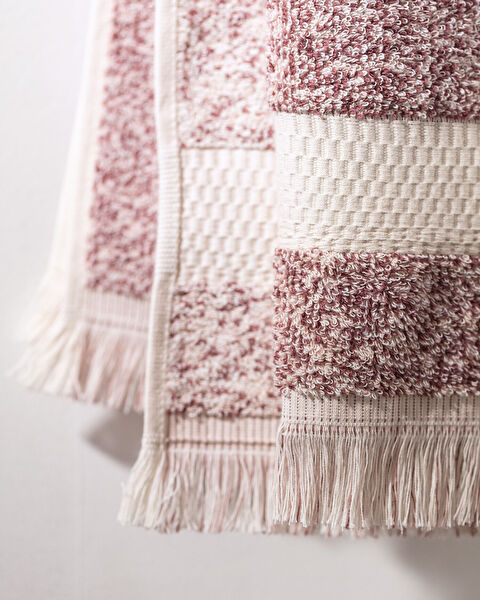 Brest Yarn Dyed Face Towel - Powder - 50x85 cm - Natural Collection - 3